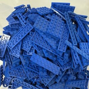 Blue LEGO Bricks Plates & More Bulk Lot – 2lb 0.3oz Bag Sorted by Color